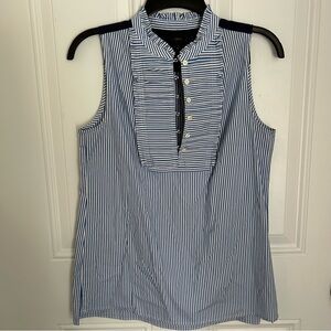 J. Crew Blue & White Striped Top